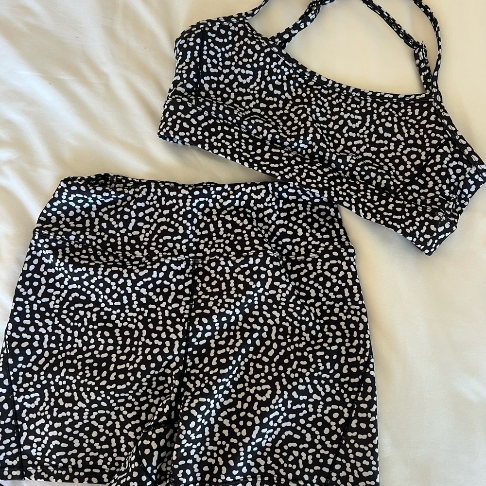 Polka Dot Workout Set